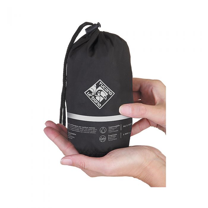 Tuta Antipioggia Nano Plus Nero Giallo Fluo