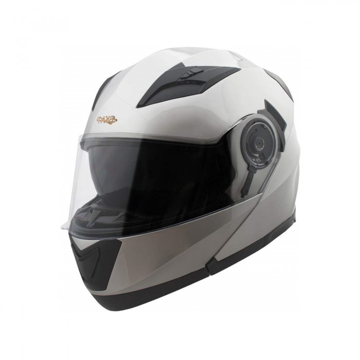 Casco Modulare Ska-p 5xh Doppia Visiera Silver Metal