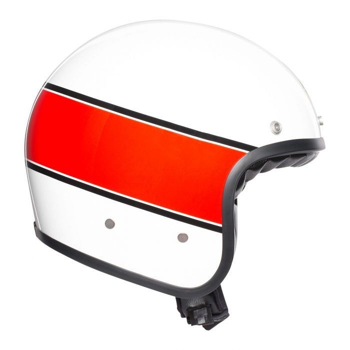 Casco Jet Agv X70 E2205 Multi Mino 73 White/red