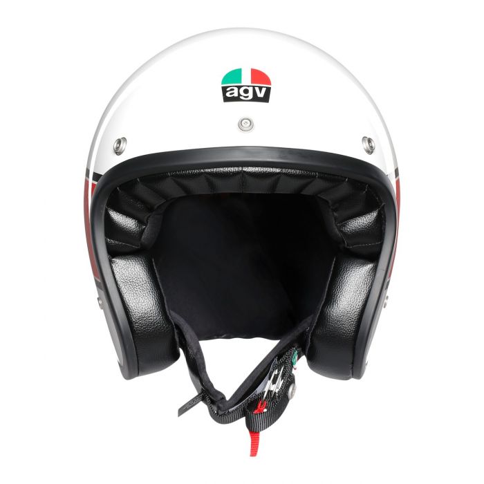 Casco Jet Agv X70 E2205 Multi Mino 73 White/red
