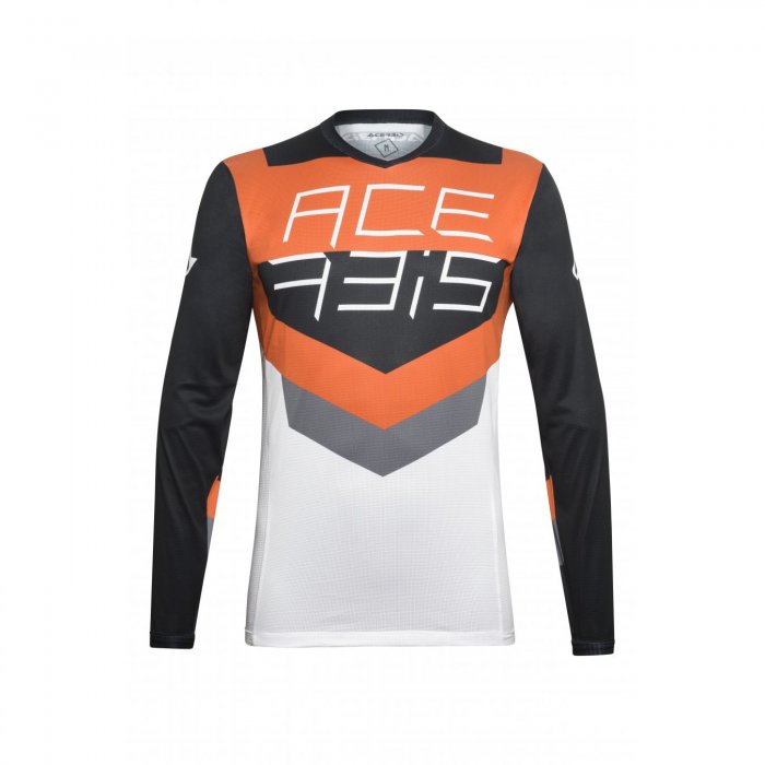 Mx Track Acerbis Jersey Negro/naranja