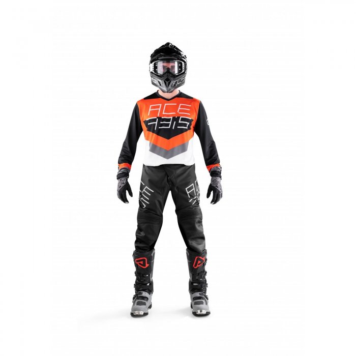 Mx Track Acerbis Jersey Black/orange