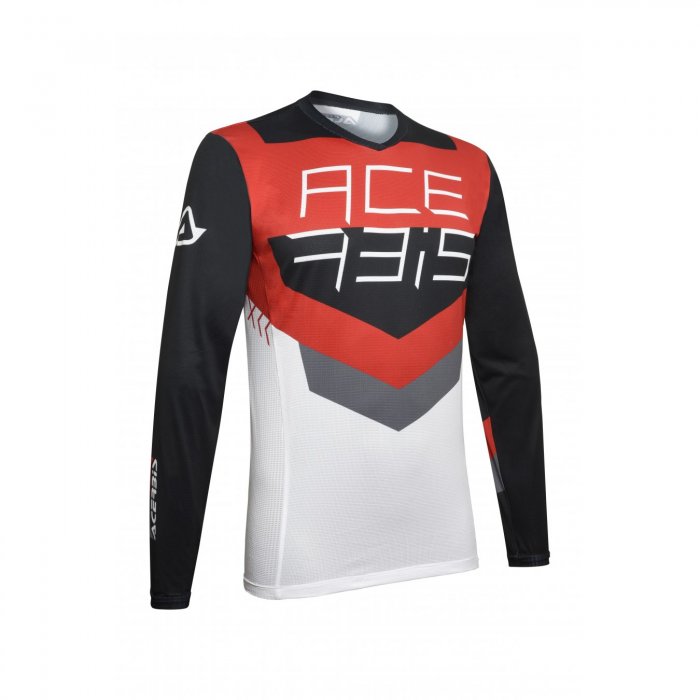 Mx Track Acerbis Jersey Negro/rojo