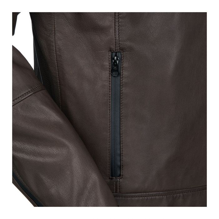 Giacca In Vera Pelle Di Capra Ce Tucano Urbano 8189mf079 Pel 2g Marrone