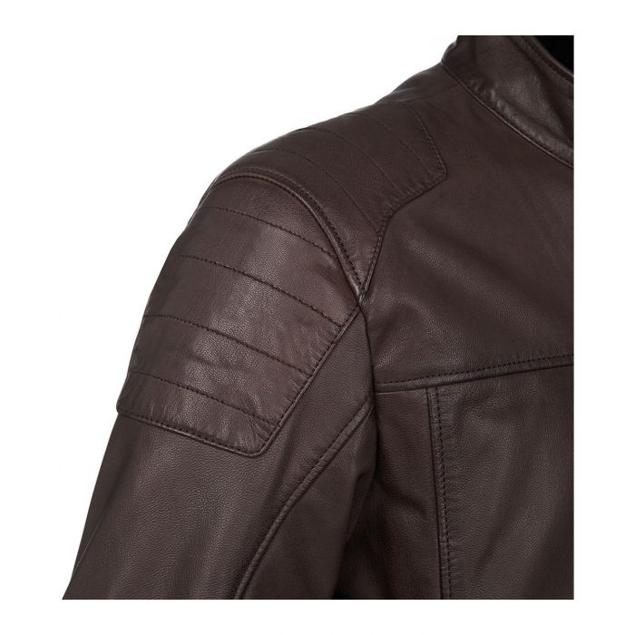 Giacca In Vera Pelle Di Capra Ce Tucano Urbano 8189mf079 Pel 2g Marrone