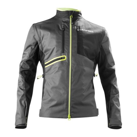 Une veste d’enduro Acerbis noir/jaune