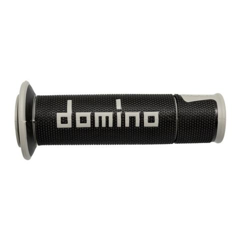 Poignées Domino A450 Scooter/Route 120mm Noir Gris
