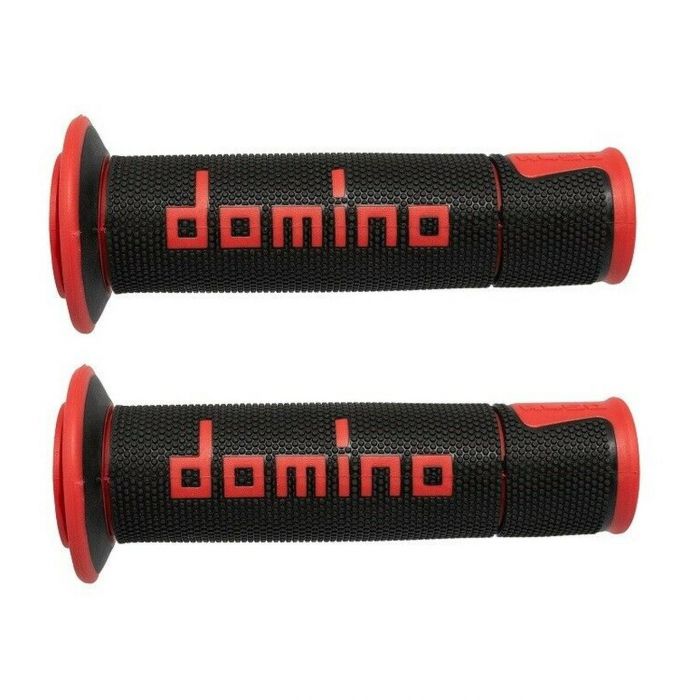 Manopole Domino A450 Scooter/stradali 120mm Nero Rosso