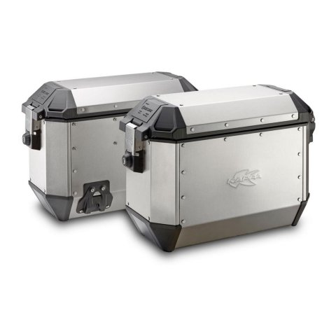 Paire de valises latérales Kappa aluminium K’mission 36 Lt. Monokey