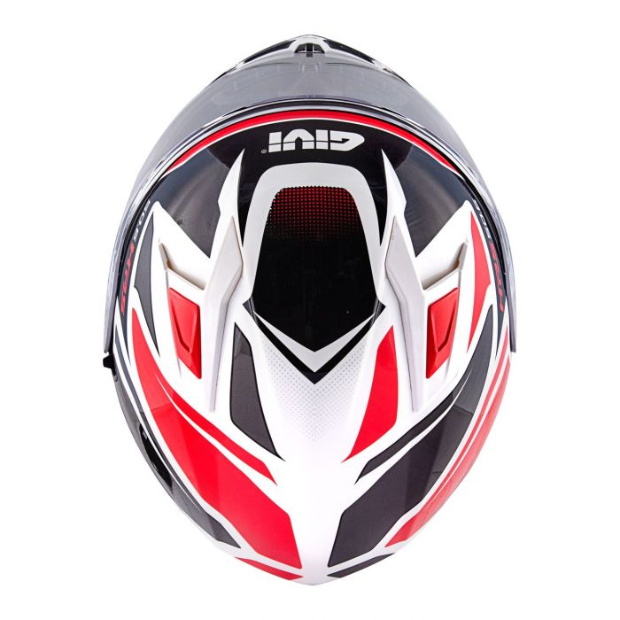 Casco Givi Integrale 50.6f Stoccarda Bianco Rosso Nero