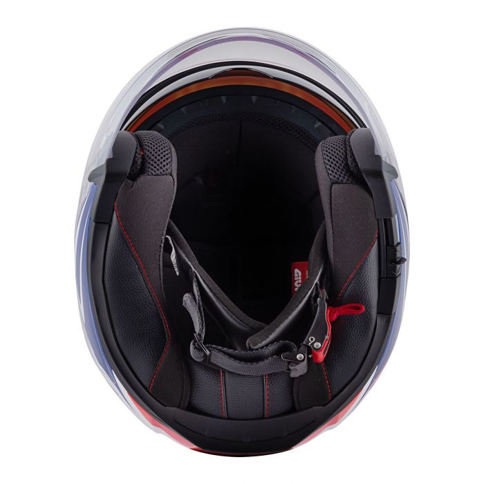 Casco Givi Jet Hx22f Planet Hyper Bianco Blu Ros
