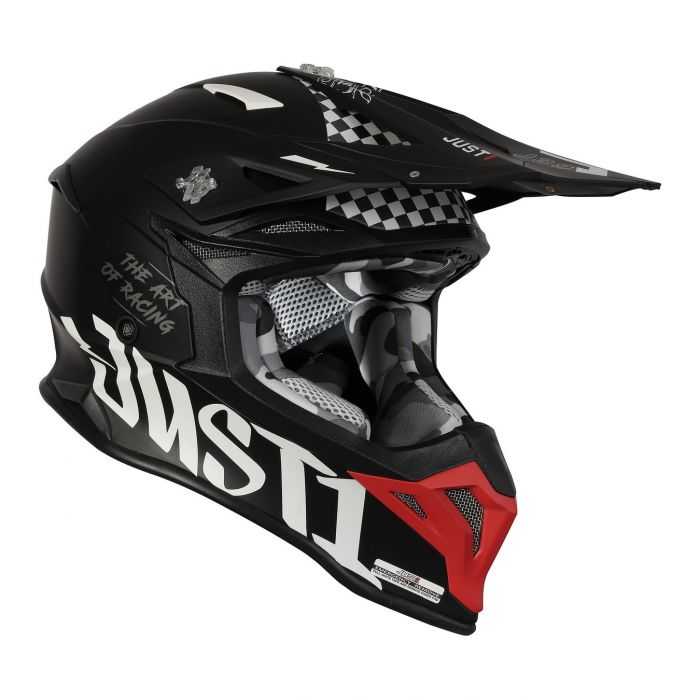 Casco Off-road / Cross Just1 J39 Rock Red White Black
