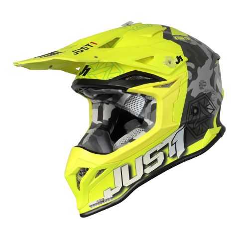 Casco Off-road / Cross Just1 J39 Kinetic Camo Red Lime
