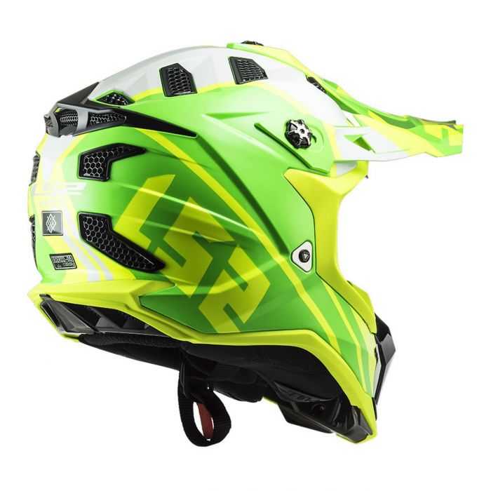 Casco Cross Ls2 Mx700 Subverter Gammax Gloss H-v Yellow Gre