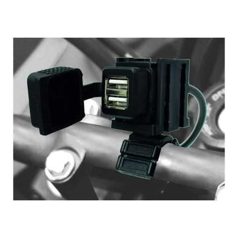 Usb Charger Doppio + Supporto Manubri E Semi-manubri