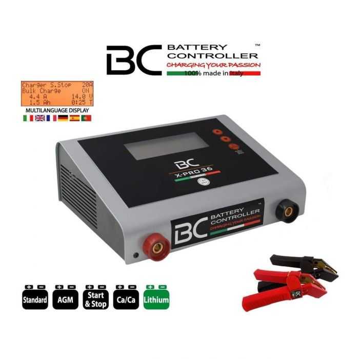 Bc X-pro 36 Caricabatteria E Stabilizzatore 12v 36a Piombo/litio