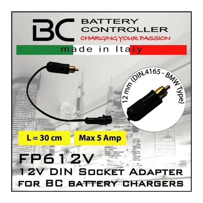 Connettore Per Prese Accendisigari Bc Su Moto Bmw 12mm (din.4165)