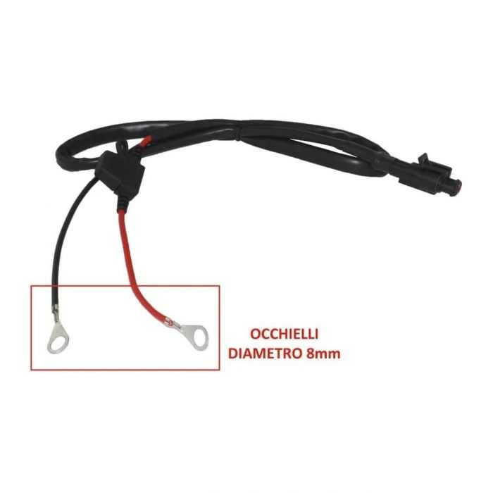 Cavo Batteria Bc Con Occhielli Specifici Per Batteria Auto 80 Cm