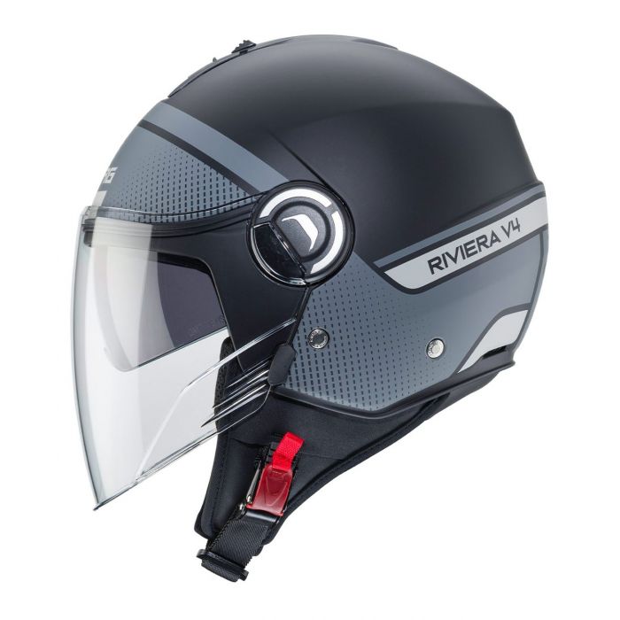 Casco Jet Caberg Riviera V4 Elite Matt Black/anthracit