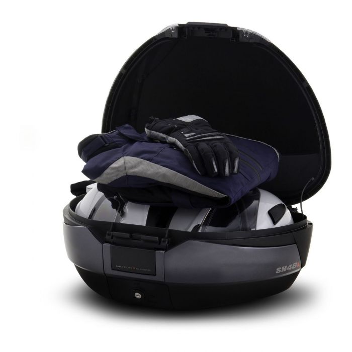 Bauletto Shad Sh48 + Cover In Carbonio + Schienalino